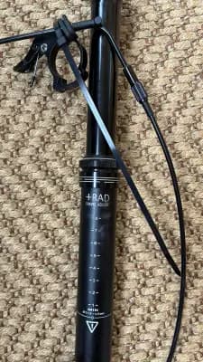 Tranzx RAD+ 31.6mm hissitolppa 125mm
