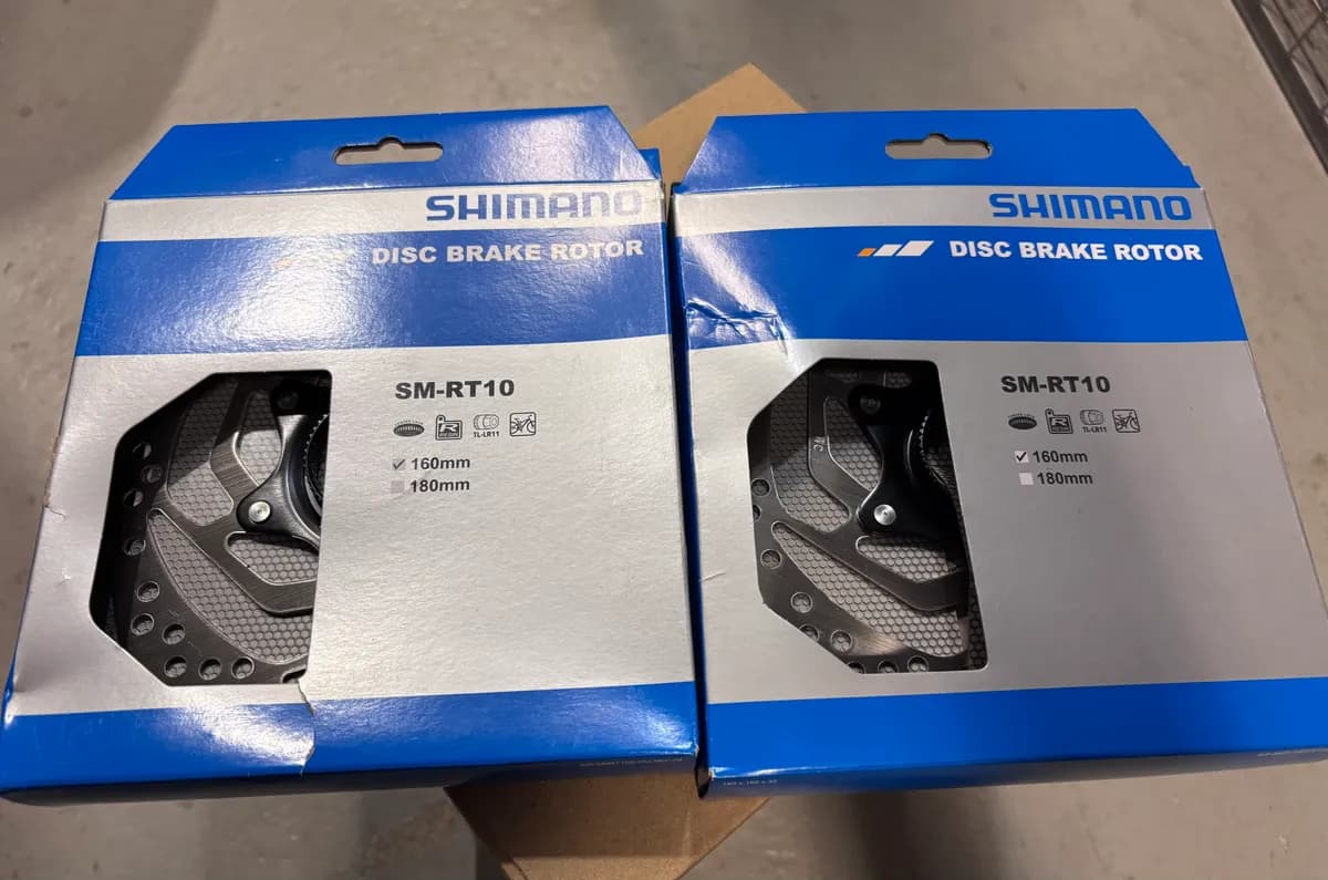 2 x Shimano SM-RT10 jarrulevy 160 mm Center Lock