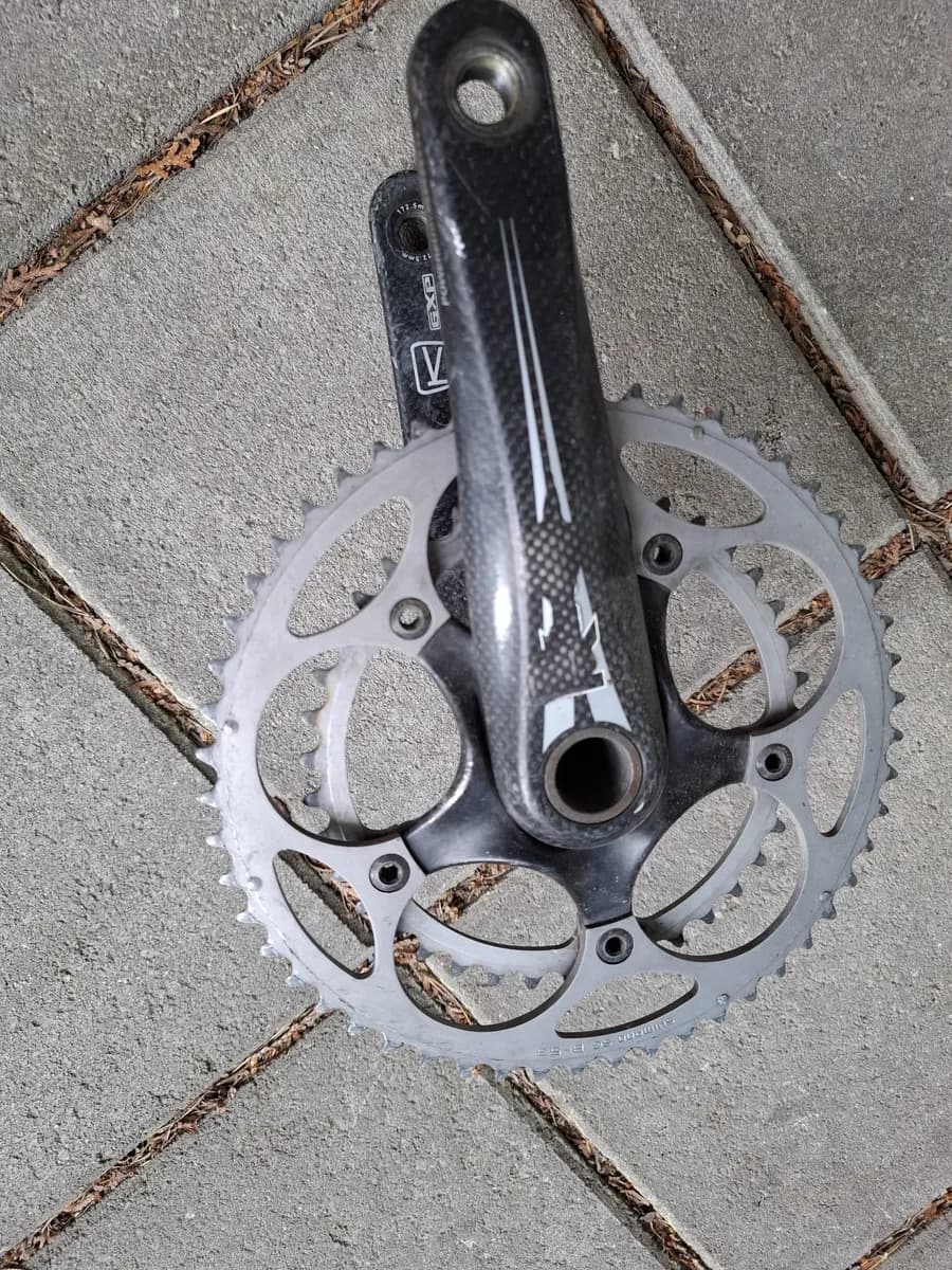 GXP kammet 172,5mm ja Shimanon 53-39 eturattaat.